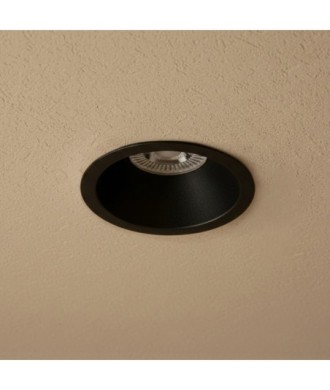 kelvo® DELTA KLV-101-0032 Χωνευτό Φωτιστικό Downlight Σποτ για Λάμπα MR16 με Ντουί GU10 AC 220-240V IP20 - Μαύρο Ματ - Μ8.5 x Π8.5 x Υ3.5cm - Q7.5cm